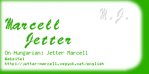 marcell jetter business card